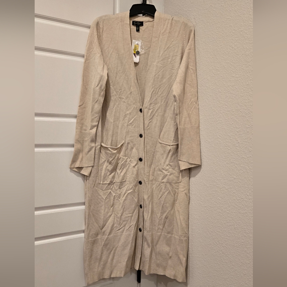 Jessica Simpson Button Down Duster Sweater